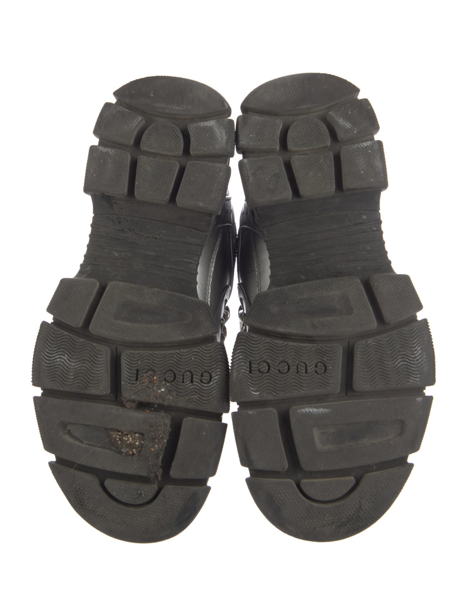 Gucci Leather Colorblock Pattern Chunky Sneakers